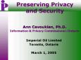 Preserving Privacy and Security PowerPoint PPT Presentation