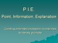 P'I'E' PowerPoint PPT Presentation