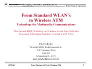 From Standard WLAN