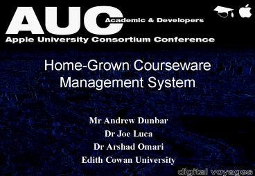 presentation player overlay