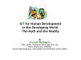 ICT for Human Development PowerPoint PPT Presentation