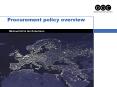 Procurement policy overview PowerPoint PPT Presentation
