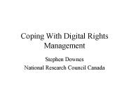 Coping With Digital Rights Management