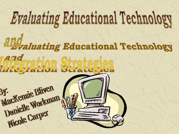 Evaluating Educational Technology