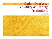 Carbon Markets: Volatility