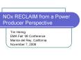 NOx RECLAIM from a Power Producer Perspective PowerPoint PPT Presentation