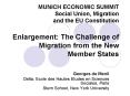 MUNICH ECONOMIC SUMMIT Social Union, Migration and the EU Constitution Enlargement: The Challenge of PowerPoint PPT Presentation