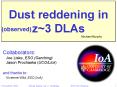 Dust reddening in z3 DLAs PowerPoint PPT Presentation