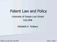Patent Law and Policy PowerPoint PPT Presentation