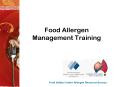 Food Allergen Management Training PowerPoint PPT Presentation