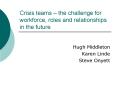 Crisis teams the challenge for workforce, roles and relationships in the future PowerPoint PPT Presentation