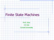 Finite State Machines