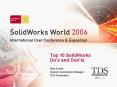 Top 10 SolidWorks Dos and Donts PowerPoint PPT Presentation