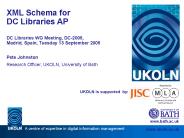 XML Schema for DC Libraries AP