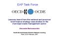 Lessons learnt from the national and province level finance strategy casestudies in the municipal wa PowerPoint PPT Presentation