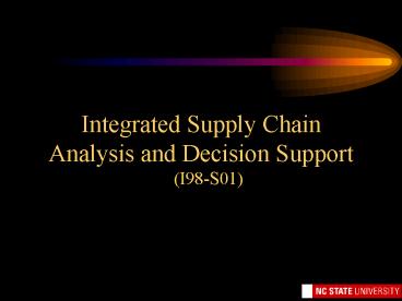 Integrated Supply Chain