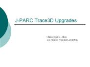 JPARC Trace3D Upgrades