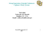 Strong Equivalence Principle Violation in Coplanar 3Body Systems