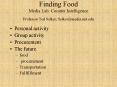 Finding Food Media Lab: Counter Intelligence Professor Ted Selker Selkermedia'mit'edu PowerPoint PPT Presentation