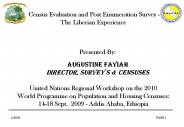 Census Evaluation and Post Enumeration Survey -
