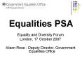 Equality and Diversity Forum PowerPoint PPT Presentation