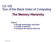 The Memory Hierarchy
