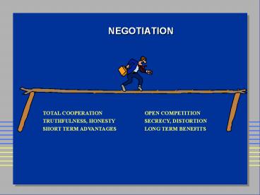 NEGOTIATION