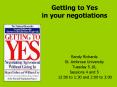 Getting to Yes in your negotiations PowerPoint PPT Presentation