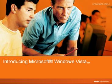 Introducing Microsoft Windows Vista