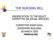 THE NURSING BILL