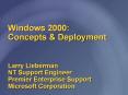 Windows 2000: Concepts PowerPoint PPT Presentation