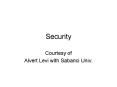 Security PowerPoint PPT Presentation