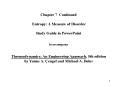 Chapter 7 Continued Entropy: A Measure of Disorder Study Guide in PowerPoint to accompany Thermodyna PowerPoint PPT Presentation