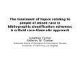 The treatment of topics relating to people of mixed race in bibliographic classification schemes: A PowerPoint PPT Presentation