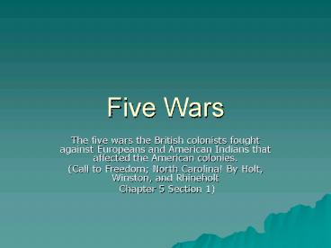 Five Wars