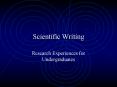 Scientific Writing PowerPoint PPT Presentation