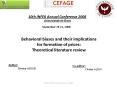 Behavioral biases and their implications for formation of prices: Theoretical literature review PowerPoint PPT Presentation
