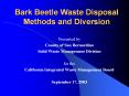 Bark Beetle Waste Disposal Methods and Diversion PowerPoint PPT Presentation