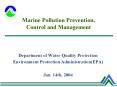 Marine Pollution Prevention, Control and Management PowerPoint PPT Presentation