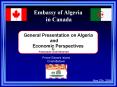 Embassy of Algeria in Canada PowerPoint PPT Presentation