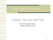 Deciding separation formulas with SAT