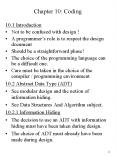 Chapter 10: Coding PowerPoint PPT Presentation