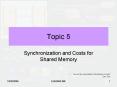 Synchronization and Costs for Shared Memory PowerPoint PPT Presentation