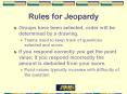 Rules for Jeopardy PowerPoint PPT Presentation