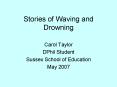 Stories of Waving and Drowning PowerPoint PPT Presentation