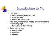 Introduction to ML