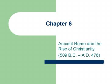 Ancient Rome and the Rise of Christianity presentation | free to view