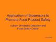 Application of Biosensors to Promote Food Product Safety PowerPoint PPT Presentation