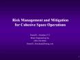Risk Management and Mitigation for Cohesive Space Operations PowerPoint PPT Presentation