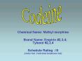 Chemical Name: Methyl morphine PowerPoint PPT Presentation